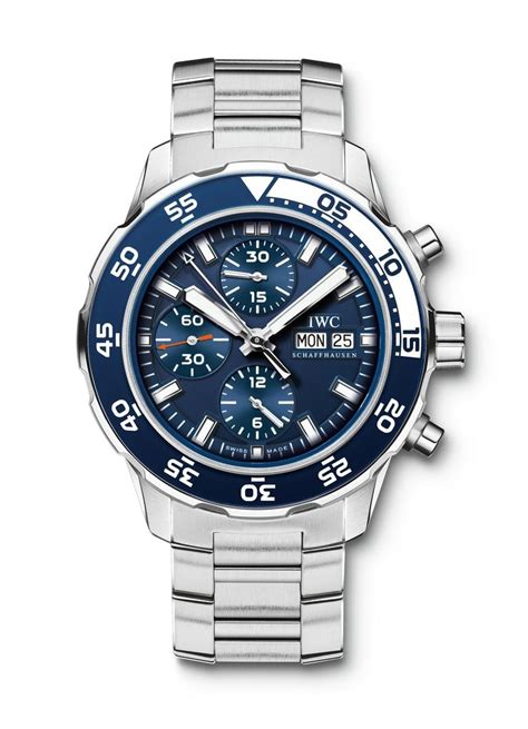 IWC Aquatimer Chronograph Stainless Steel / Blue / Bracelet